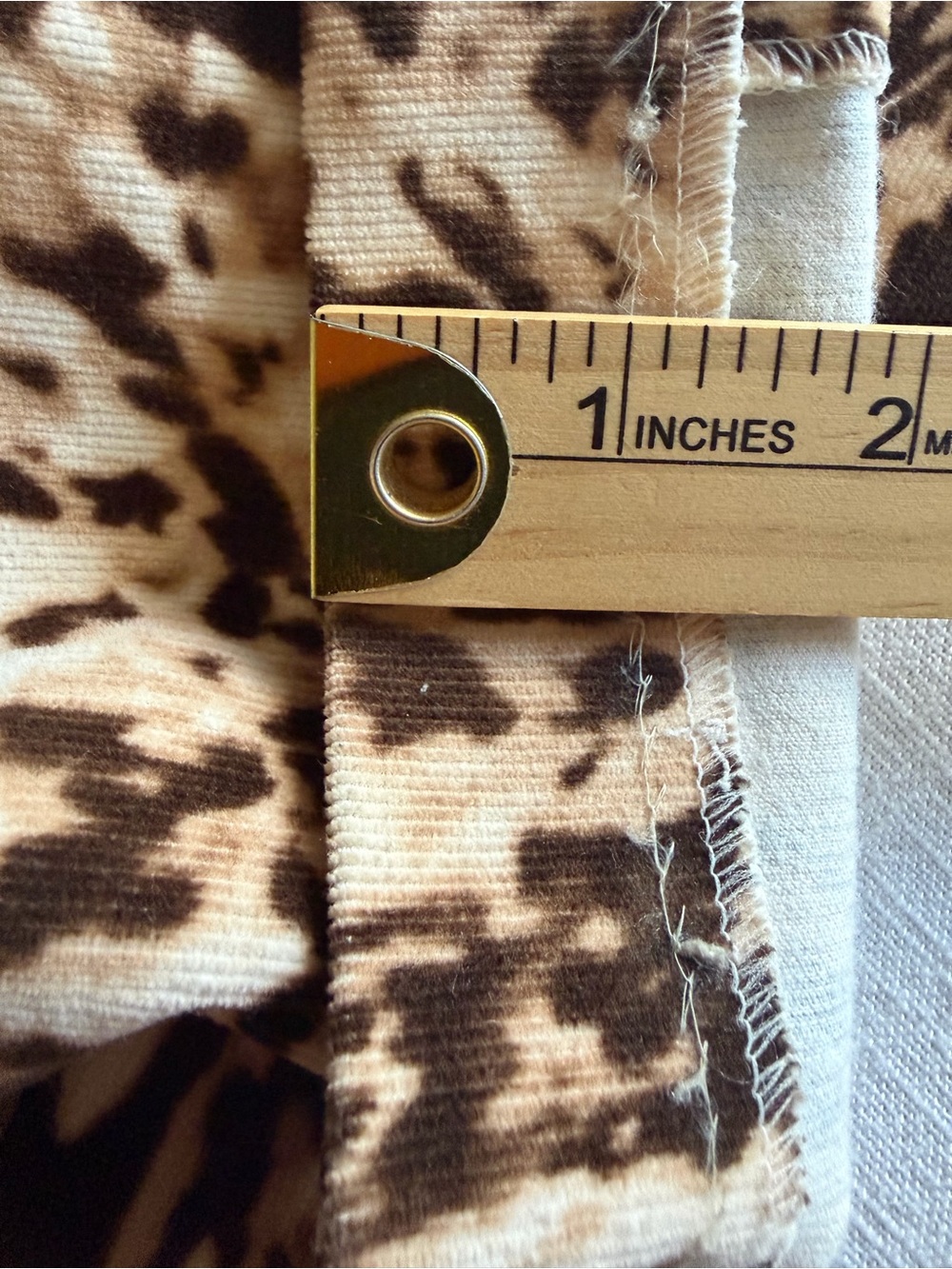 Betty Barclay Pants Womens 38 US 8 Animal Print Corduroy Bootcut Stretch Party - Picture 14 of 14